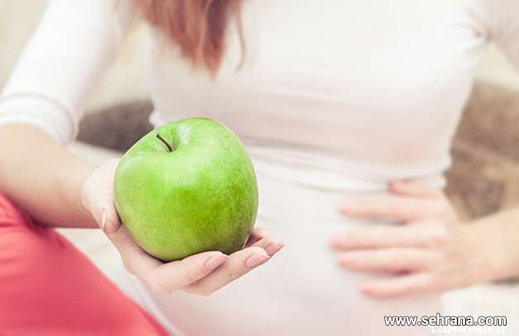 تاثیر سیب در سلامتی جنین