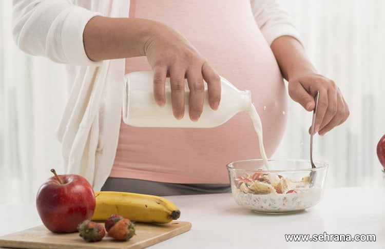 مصرف شیر برای مادران باردار